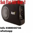 Subwoofer auto attivo amplificato flat 900 watt cassa chiusa