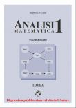 Analisi Matematica I (prima di copertina). Il progetto completo prevede 2 volumi di teoria e 2 di esercizi